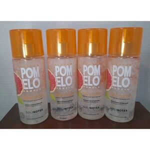 Set Of 4 Solinotes Pomelo Hair & Body Scented Mist 8.45 Floz Alcohol-Free